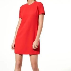BABATON Patricio Mini Dress Womens 8 Red A-Line Silhouette Career Luxury Classic